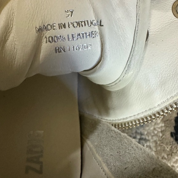 Zadig & Voltaire Hi Flash sneakers - pearl white size 37 - Picture 4 of 7